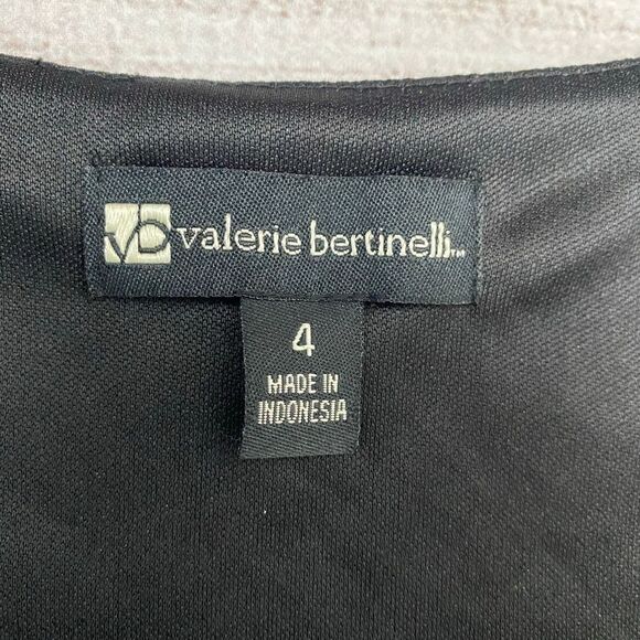 Valerie bertinelli fit & flare drape neck dress B&W woman sz 4 - Picture 7 of 10